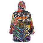 Personalised Crows AFL Celebrating 50 Years of Naidoc Wearable Blanket Hoodie NAIDOC Week 2025 Aboriginal