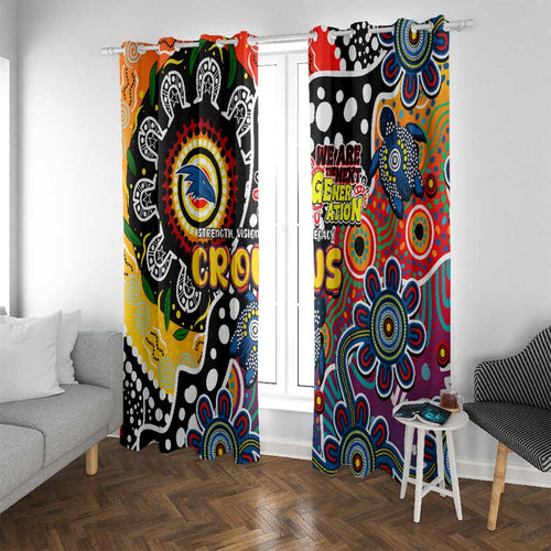 Crows AFL Celebrating 50 Years of Naidoc Window Curtain NAIDOC Week 2025 Aboriginal
