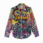 Personalised Crows AFL Celebrating 50 Years of Naidoc Women Casual Shirt NAIDOC Week 2025 Aboriginal