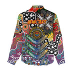 Personalised Crows AFL Celebrating 50 Years of Naidoc Women Casual Shirt NAIDOC Week 2025 Aboriginal