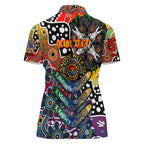 Personalised Crows AFL Celebrating 50 Years of Naidoc Women Polo Shirt NAIDOC Week 2025 Aboriginal