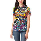 Personalised Crows AFL Celebrating 50 Years of Naidoc Women Polo Shirt NAIDOC Week 2025 Aboriginal