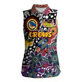 Personalised Crows AFL Celebrating 50 Years of Naidoc Women Sleeveless Polo Shirt NAIDOC Week 2025 Aboriginal
