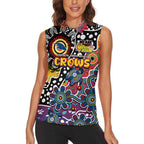Personalised Crows AFL Celebrating 50 Years of Naidoc Women Sleeveless Polo Shirt NAIDOC Week 2025 Aboriginal