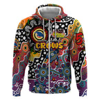 Personalised Crows AFL Celebrating 50 Years of Naidoc Zip Hoodie NAIDOC Week 2025 Aboriginal