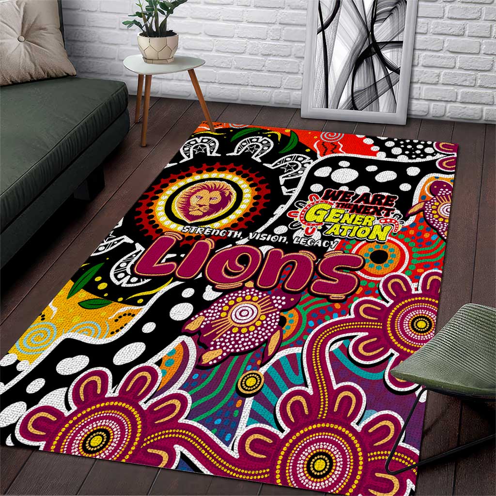Lions AFL Celebrating 50 Years of Naidoc Area Rug NAIDOC Week 2025 Aboriginal
