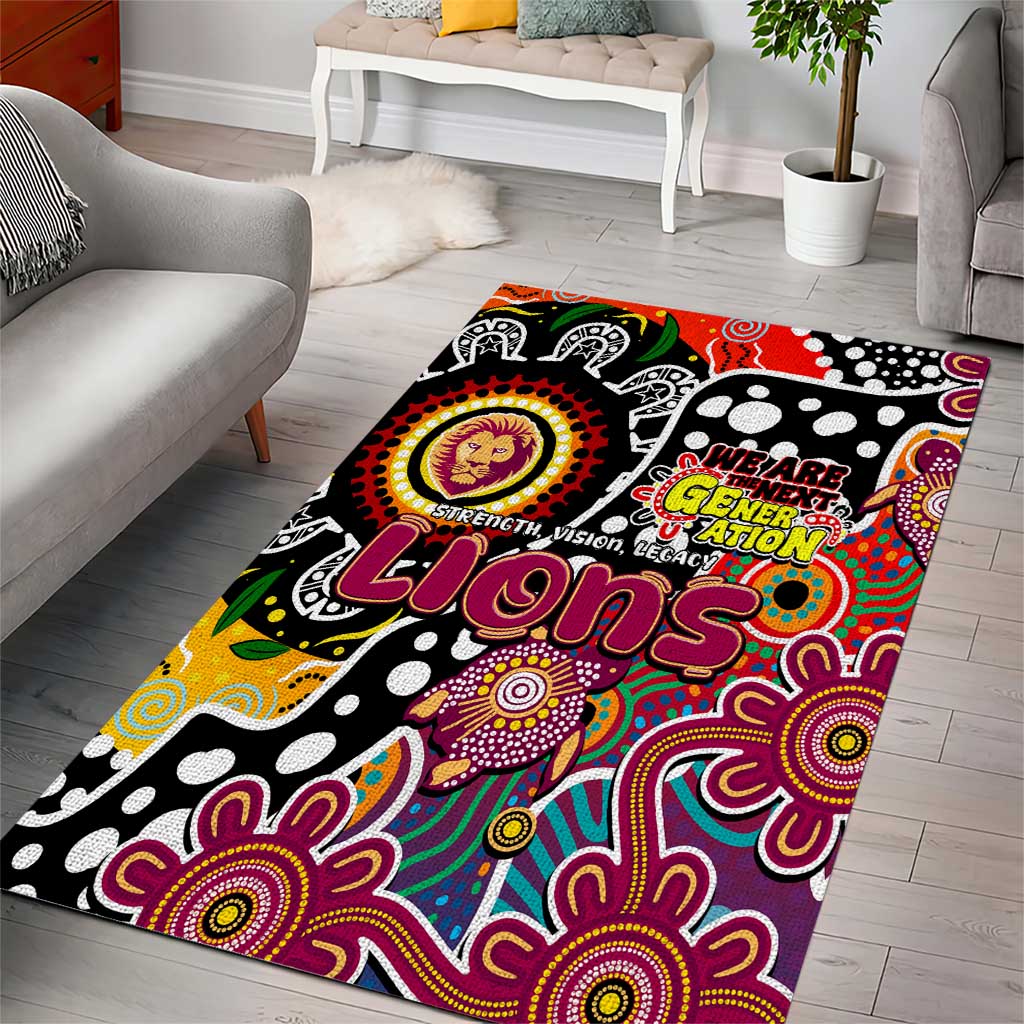 Lions AFL Celebrating 50 Years of Naidoc Area Rug NAIDOC Week 2025 Aboriginal