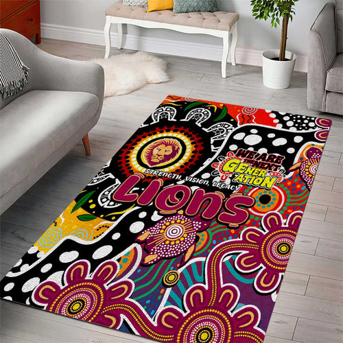 Lions AFL Celebrating 50 Years of Naidoc Area Rug NAIDOC Week 2025 Aboriginal