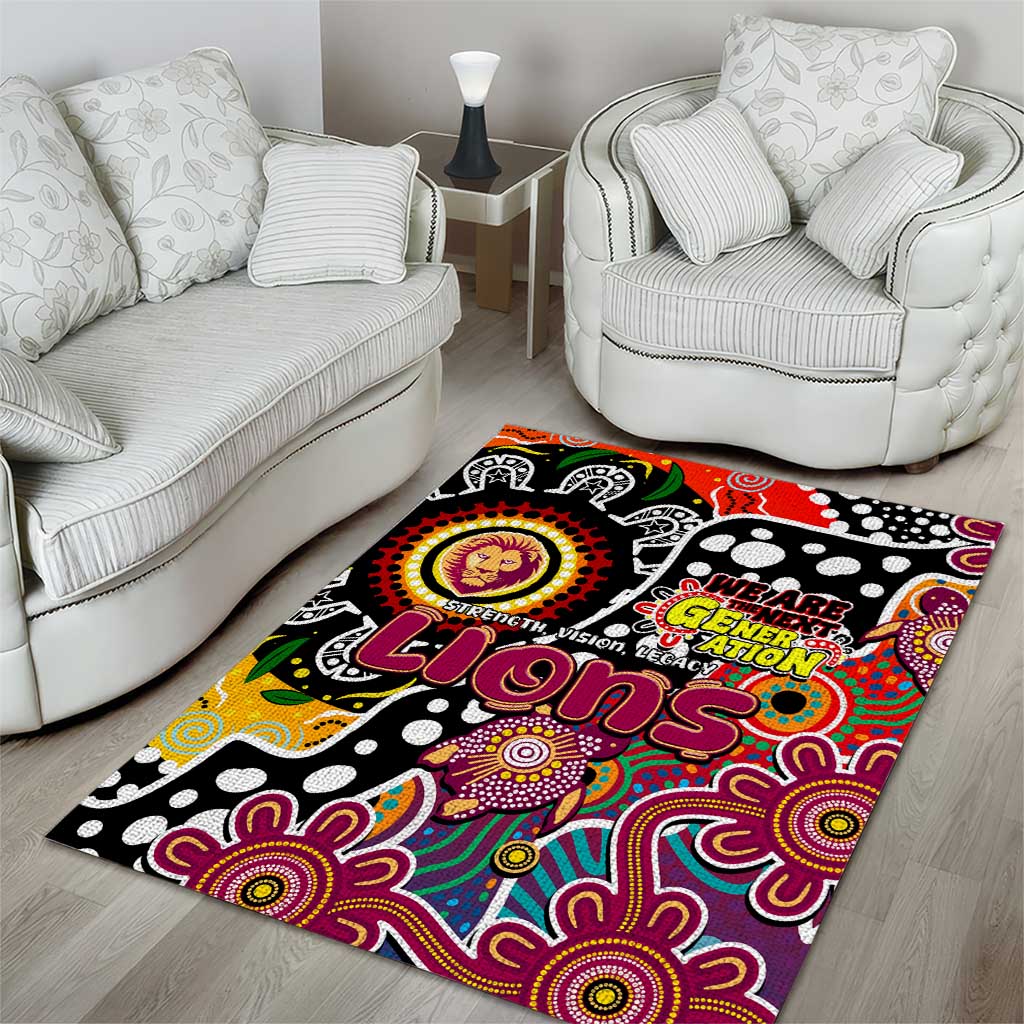 Lions AFL Celebrating 50 Years of Naidoc Area Rug NAIDOC Week 2025 Aboriginal