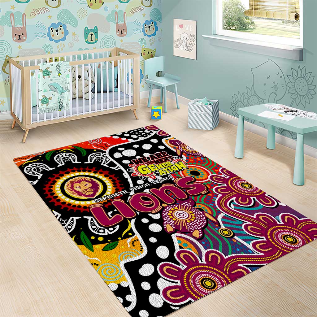 Lions AFL Celebrating 50 Years of Naidoc Area Rug NAIDOC Week 2025 Aboriginal