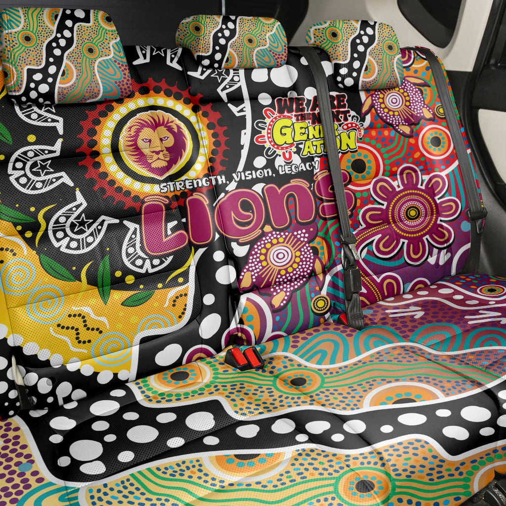 Lions AFL Celebrating 50 Years of Naidoc Back Car Seat Cover NAIDOC Week 2025 Aboriginal