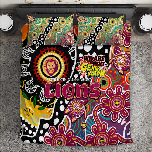 Lions AFL Celebrating 50 Years of Naidoc Bedding Set NAIDOC Week 2025 Aboriginal