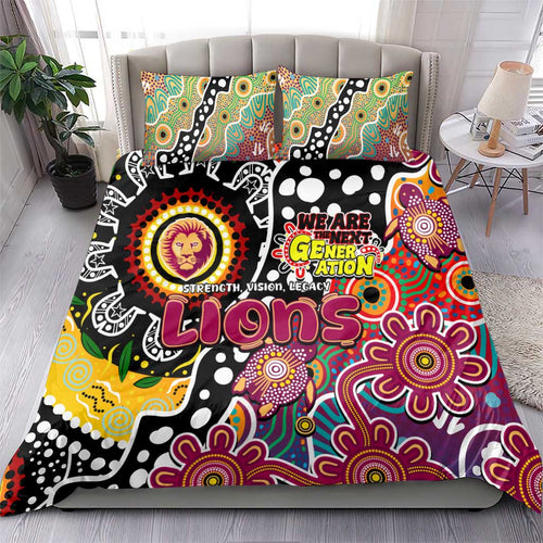 Lions AFL Celebrating 50 Years of Naidoc Bedding Set NAIDOC Week 2025 Aboriginal