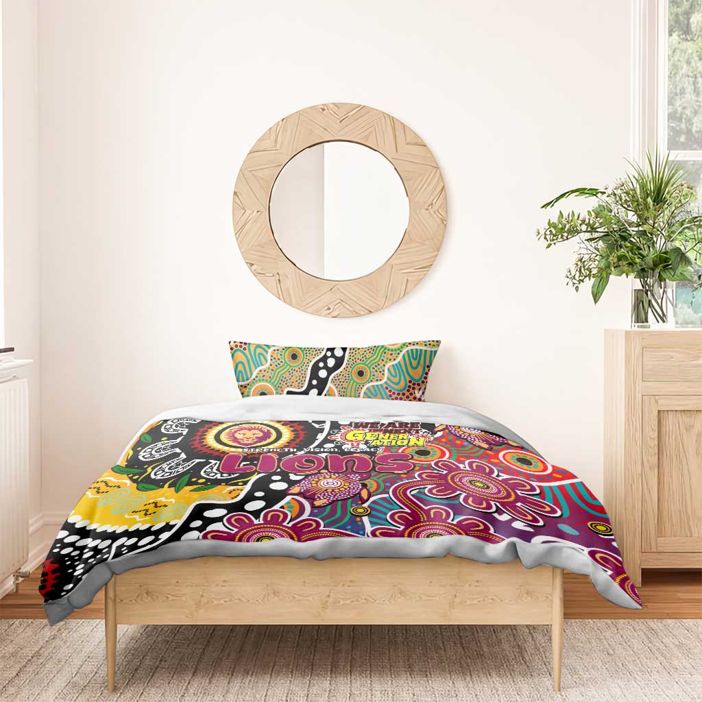 Lions AFL Celebrating 50 Years of Naidoc Bedding Set NAIDOC Week 2025 Aboriginal