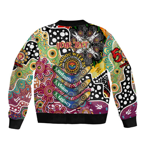 Personalised Lions AFL Celebrating 50 Years of Naidoc Bomber Jacket NAIDOC Week 2025 Aboriginal
