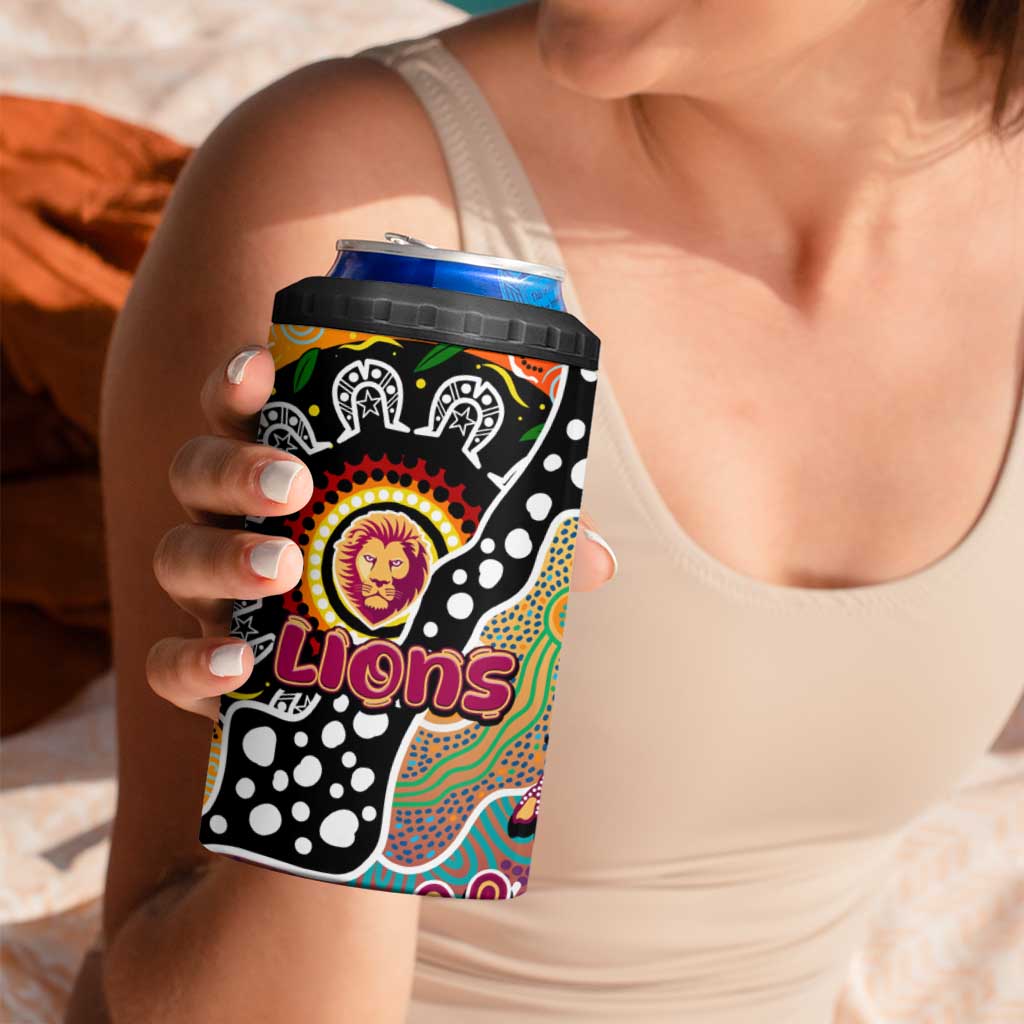 Lions AFL Celebrating 50 Years of Naidoc 4 in 1 Can Cooler Tumbler NAIDOC Week 2025 Aboriginal