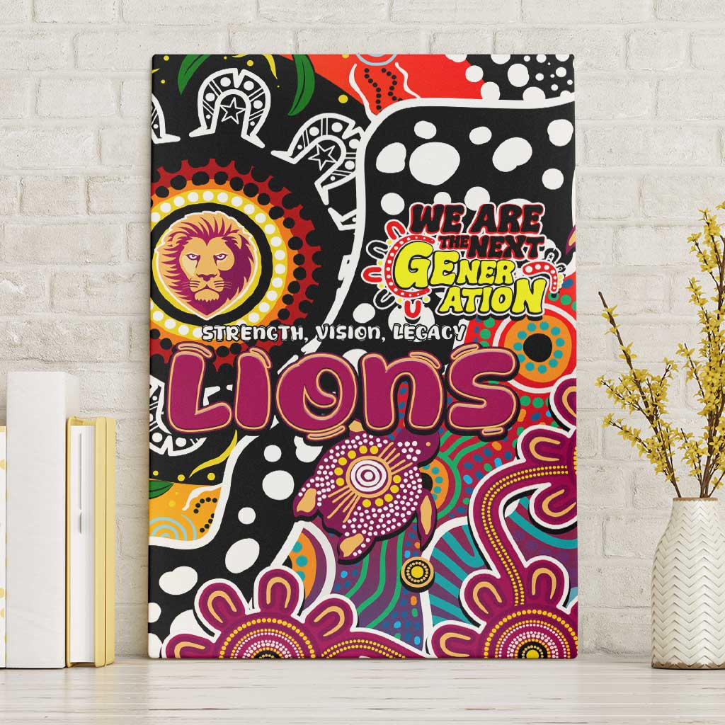 Lions AFL Celebrating 50 Years of Naidoc Canvas Wall Art NAIDOC Week 2025 Aboriginal