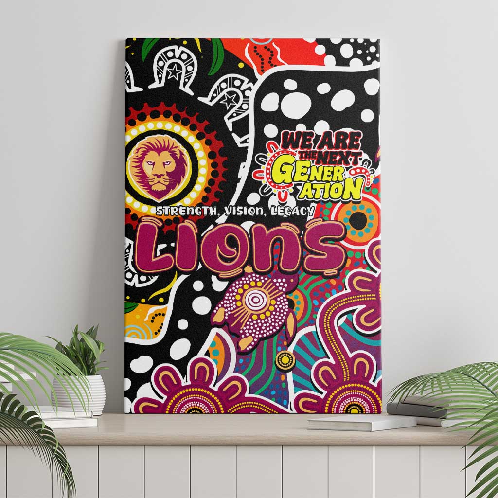 Lions AFL Celebrating 50 Years of Naidoc Canvas Wall Art NAIDOC Week 2025 Aboriginal