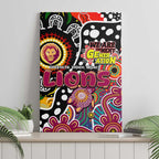 Lions AFL Celebrating 50 Years of Naidoc Canvas Wall Art NAIDOC Week 2025 Aboriginal
