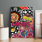 Lions AFL Celebrating 50 Years of Naidoc Canvas Wall Art NAIDOC Week 2025 Aboriginal