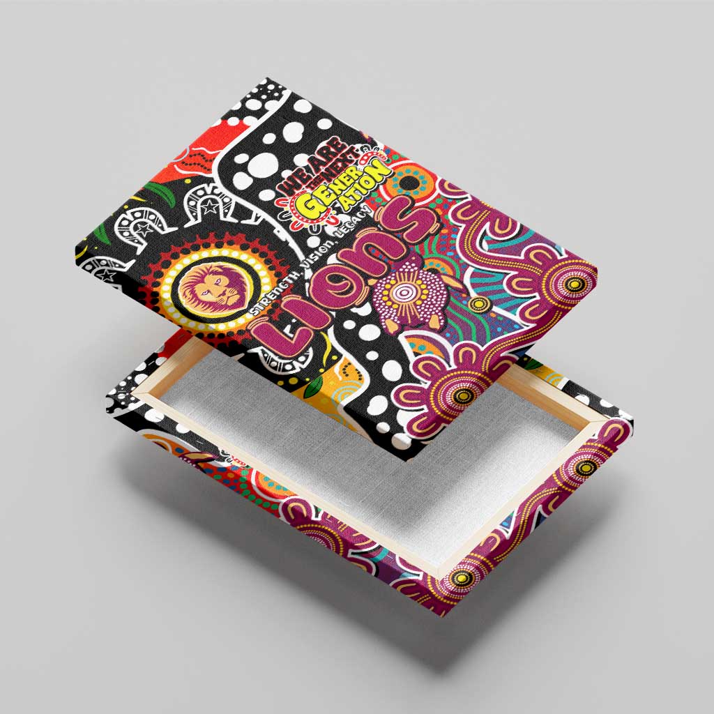 Lions AFL Celebrating 50 Years of Naidoc Canvas Wall Art NAIDOC Week 2025 Aboriginal
