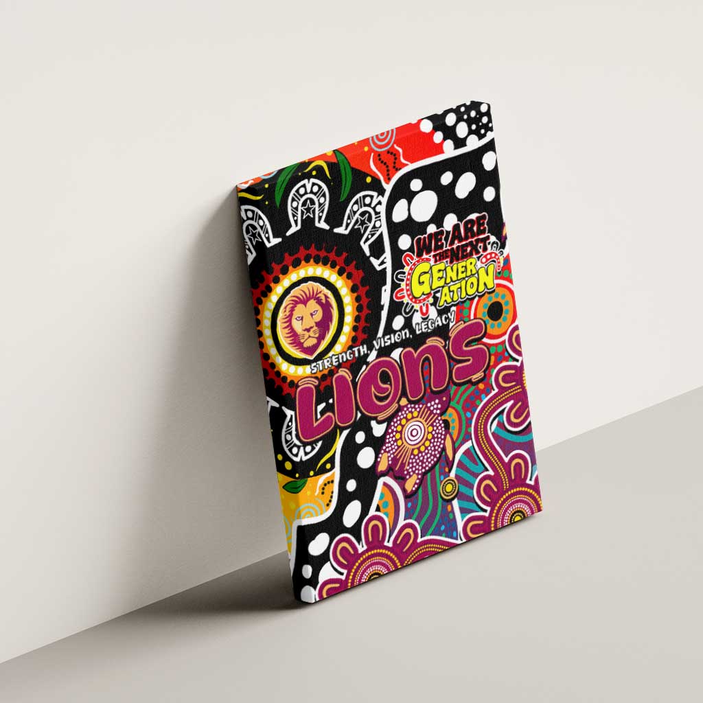 Lions AFL Celebrating 50 Years of Naidoc Canvas Wall Art NAIDOC Week 2025 Aboriginal