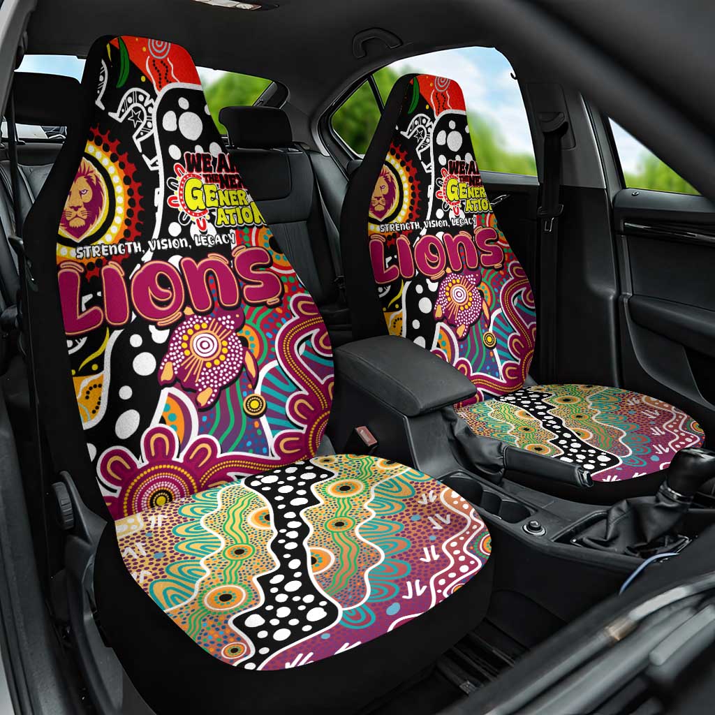 Lions AFL Celebrating 50 Years of Naidoc Car Seat Cover NAIDOC Week 2025 Aboriginal
