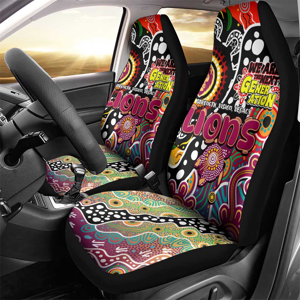 Lions AFL Celebrating 50 Years of Naidoc Car Seat Cover NAIDOC Week 2025 Aboriginal