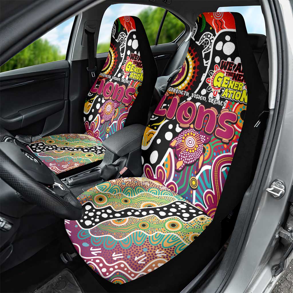 Lions AFL Celebrating 50 Years of Naidoc Car Seat Cover NAIDOC Week 2025 Aboriginal