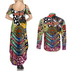 Personalised Lions AFL Celebrating 50 Years of Naidoc Couples Matching Summer Maxi Dress and Long Sleeve Button Shirt NAIDOC Week 2025 Aboriginal