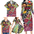 Personalised Lions AFL Celebrating 50 Years of Naidoc Family Matching Long Sleeve Bodycon Dress and Hawaiian Shirt NAIDOC Week 2025 Aboriginal