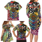 Personalised Lions AFL Celebrating 50 Years of Naidoc Family Matching Long Sleeve Bodycon Dress and Hawaiian Shirt NAIDOC Week 2025 Aboriginal