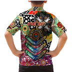 Personalised Lions AFL Celebrating 50 Years of Naidoc Family Matching Mermaid Dress and Hawaiian Shirt NAIDOC Week 2025 Aboriginal