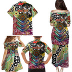 Personalised Lions AFL Celebrating 50 Years of Naidoc Family Matching Puletasi and Hawaiian Shirt NAIDOC Week 2025 Aboriginal