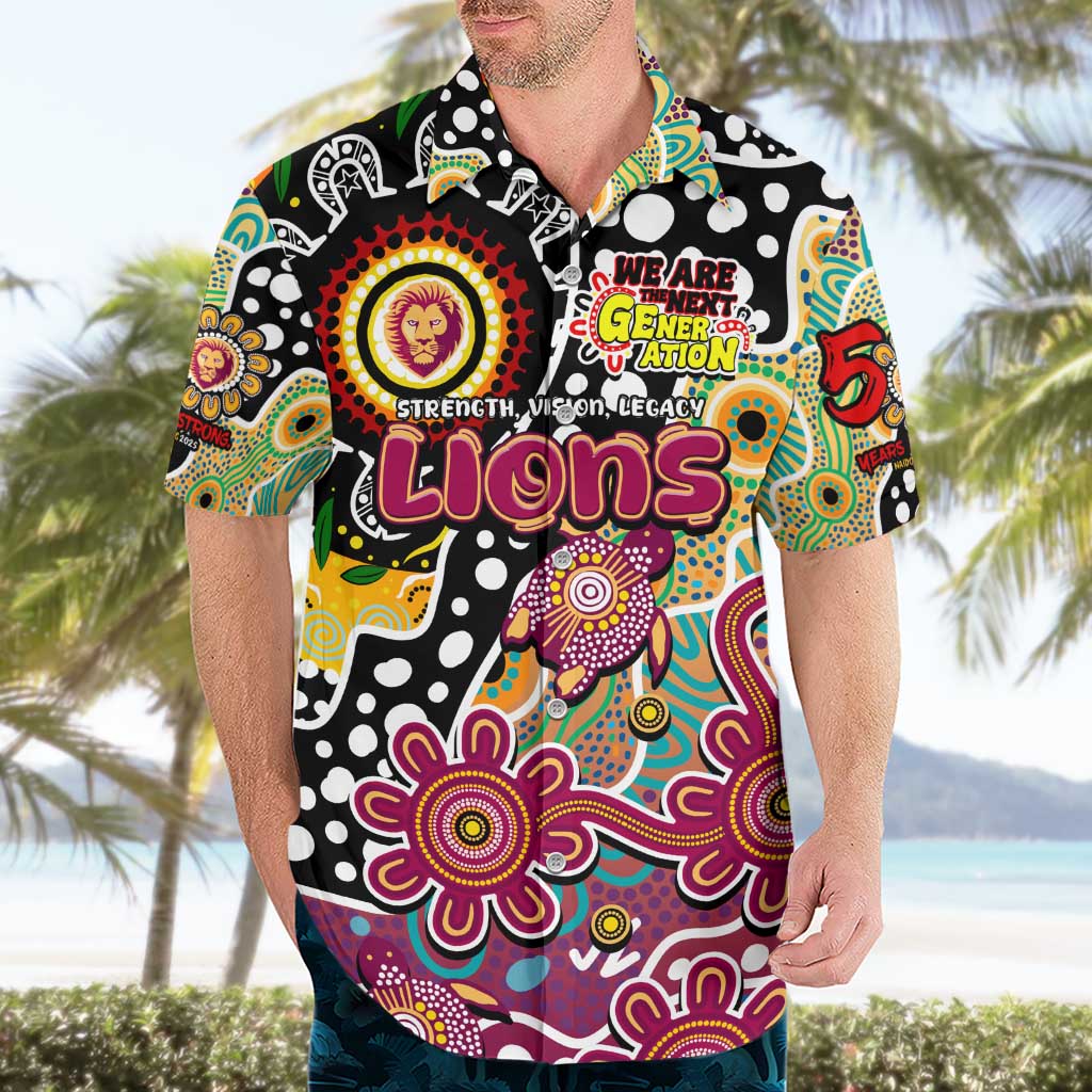 Personalised Lions AFL Celebrating 50 Years of Naidoc Hawaiian Shirt NAIDOC Week 2025 Aboriginal