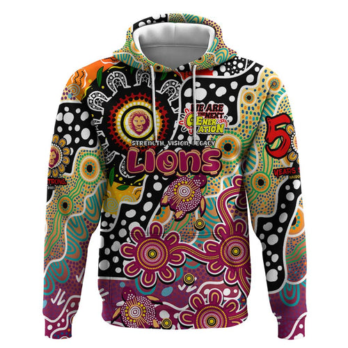Personalised Lions AFL Celebrating 50 Years of Naidoc Hoodie NAIDOC Week 2025 Aboriginal