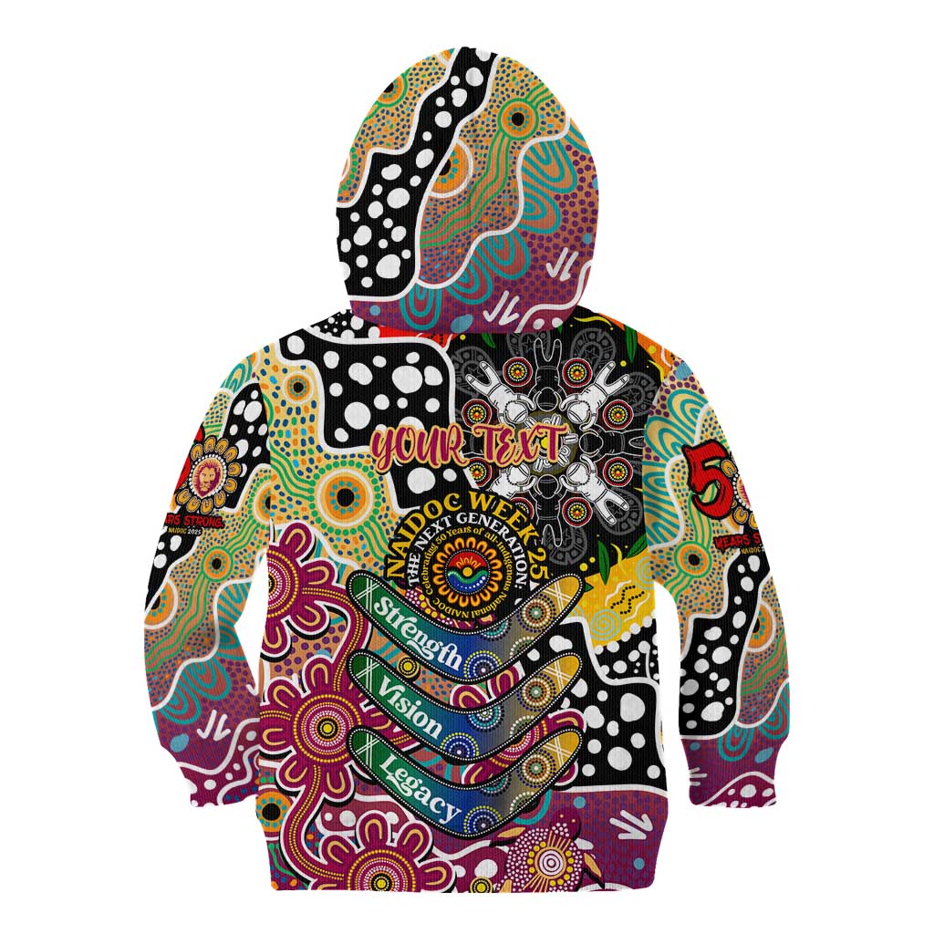 Personalised Lions AFL Celebrating 50 Years of Naidoc Kid Hoodie NAIDOC Week 2025 Aboriginal