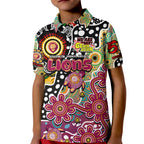 Personalised Lions AFL Celebrating 50 Years of Naidoc Kid Polo Shirt NAIDOC Week 2025 Aboriginal