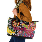 Lions AFL Celebrating 50 Years of Naidoc Leather Tote Bag NAIDOC Week 2025 Aboriginal