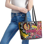 Lions AFL Celebrating 50 Years of Naidoc Leather Tote Bag NAIDOC Week 2025 Aboriginal