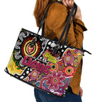 Lions AFL Celebrating 50 Years of Naidoc Leather Tote Bag NAIDOC Week 2025 Aboriginal