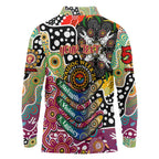 Personalised Lions AFL Celebrating 50 Years of Naidoc Long Sleeve Polo Shirt NAIDOC Week 2025 Aboriginal