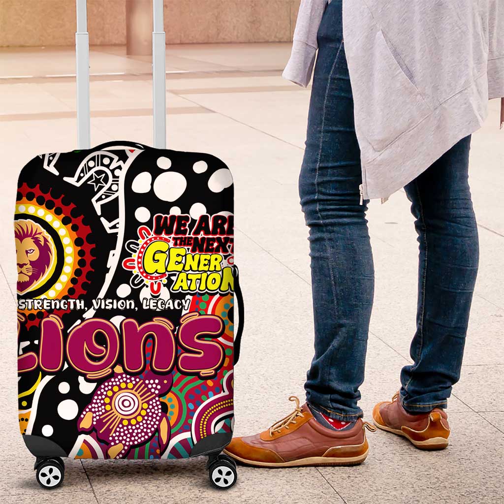 Lions AFL Celebrating 50 Years of Naidoc Luggage Cover NAIDOC Week 2025 Aboriginal