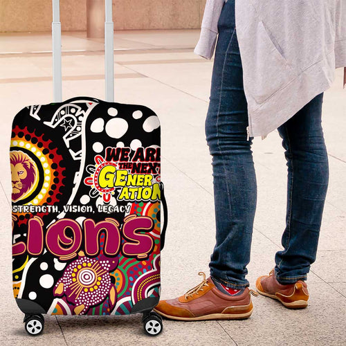 Lions AFL Celebrating 50 Years of Naidoc Luggage Cover NAIDOC Week 2025 Aboriginal