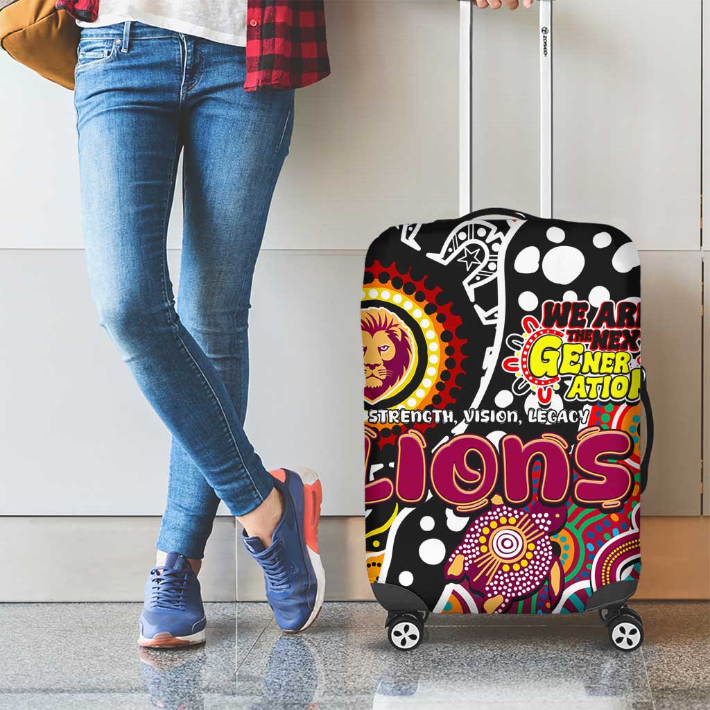 Lions AFL Celebrating 50 Years of Naidoc Luggage Cover NAIDOC Week 2025 Aboriginal
