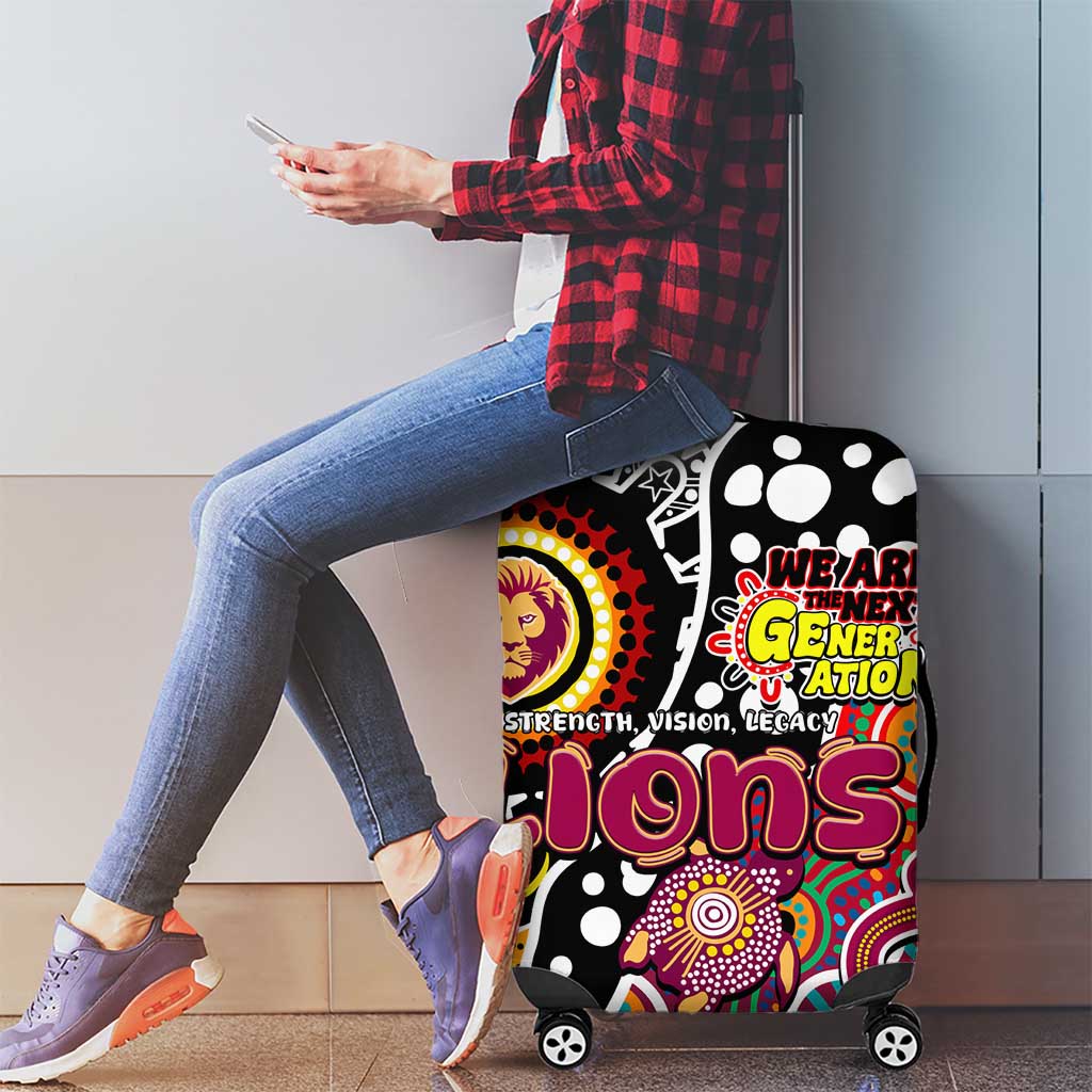 Lions AFL Celebrating 50 Years of Naidoc Luggage Cover NAIDOC Week 2025 Aboriginal