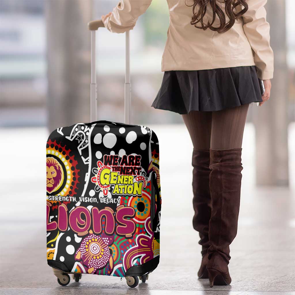 Lions AFL Celebrating 50 Years of Naidoc Luggage Cover NAIDOC Week 2025 Aboriginal
