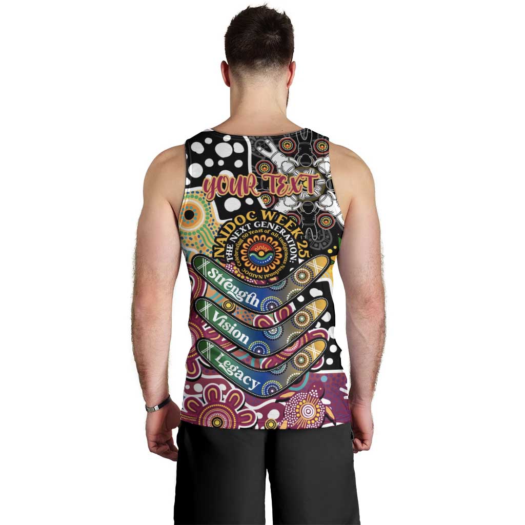 Personalised Lions AFL Celebrating 50 Years of Naidoc Men Tank Top NAIDOC Week 2025 Aboriginal