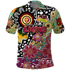 Personalised Lions AFL Celebrating 50 Years of Naidoc Polo Shirt NAIDOC Week 2025 Aboriginal