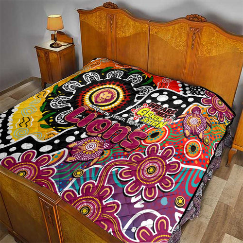 Lions AFL Celebrating 50 Years of Naidoc Quilt NAIDOC Week 2025 Aboriginal